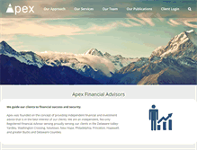 Tablet Screenshot of apexfinancialadvisors.com
